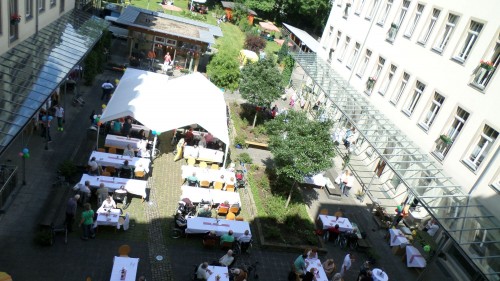 Familienfest: Der Hof der Kästner-Passage zum Sommerfest 2014