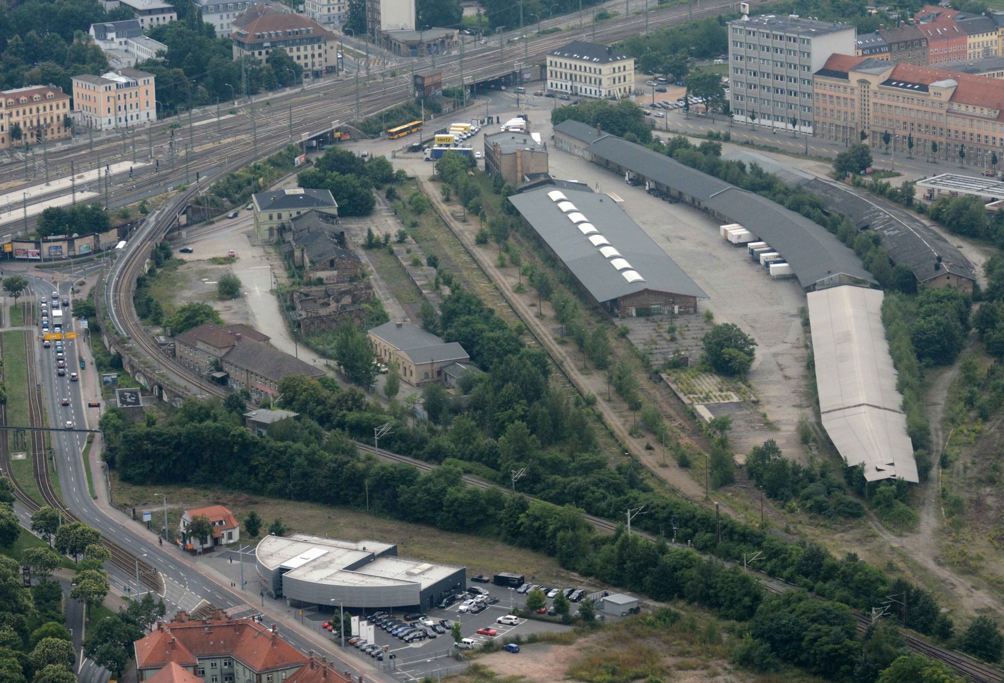 Luftbild vom Gelände, Foto: Dietrich Flechtner 2013
