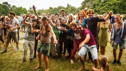 So sieht die Band ihre Fans, Foto vom vergangenen Sonntag vom Regen-Konzert auf dem Alaunplatz