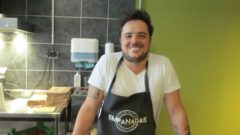 Karl Zschommler in seinem Empanada-Geschäft auf der Kamenzer Straße: "Ich will, dass alles funktioniert"