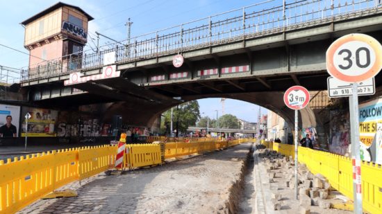 Bauarbeiten am Bischofsplatz