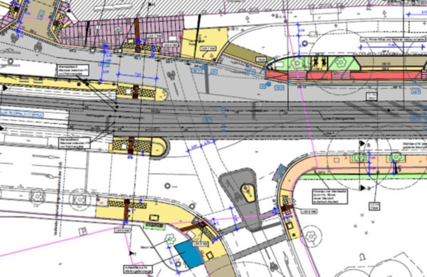 So sieht der Plan für die Kreuzung Bautzner-/Glacisstraße aus.