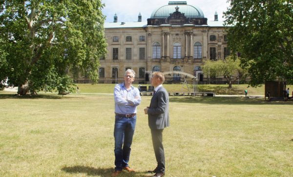 Jörg Polenz im gespräch mit Dr. René Naumann vom hauptsponsor Consus Real Estate.