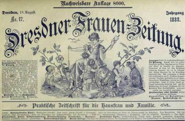 Dresdner Frauenzeitung von 1888