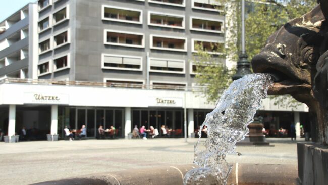 Springbrunnen am Neustädter Markt.