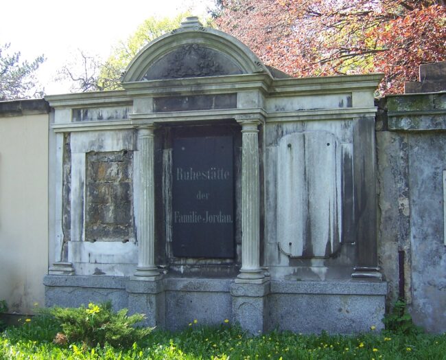 Grab von Gottfried Jordan auf dem Inneren Neustädter Friedhof