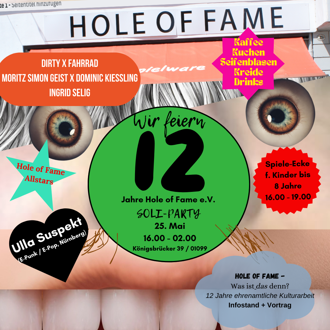 Zwölf Jahre Hole of Fame Flyer