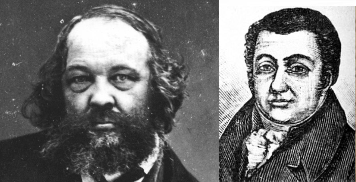 Dresdner Revolutionäre: Michail Bakunin und Samuel Tzschirner. 