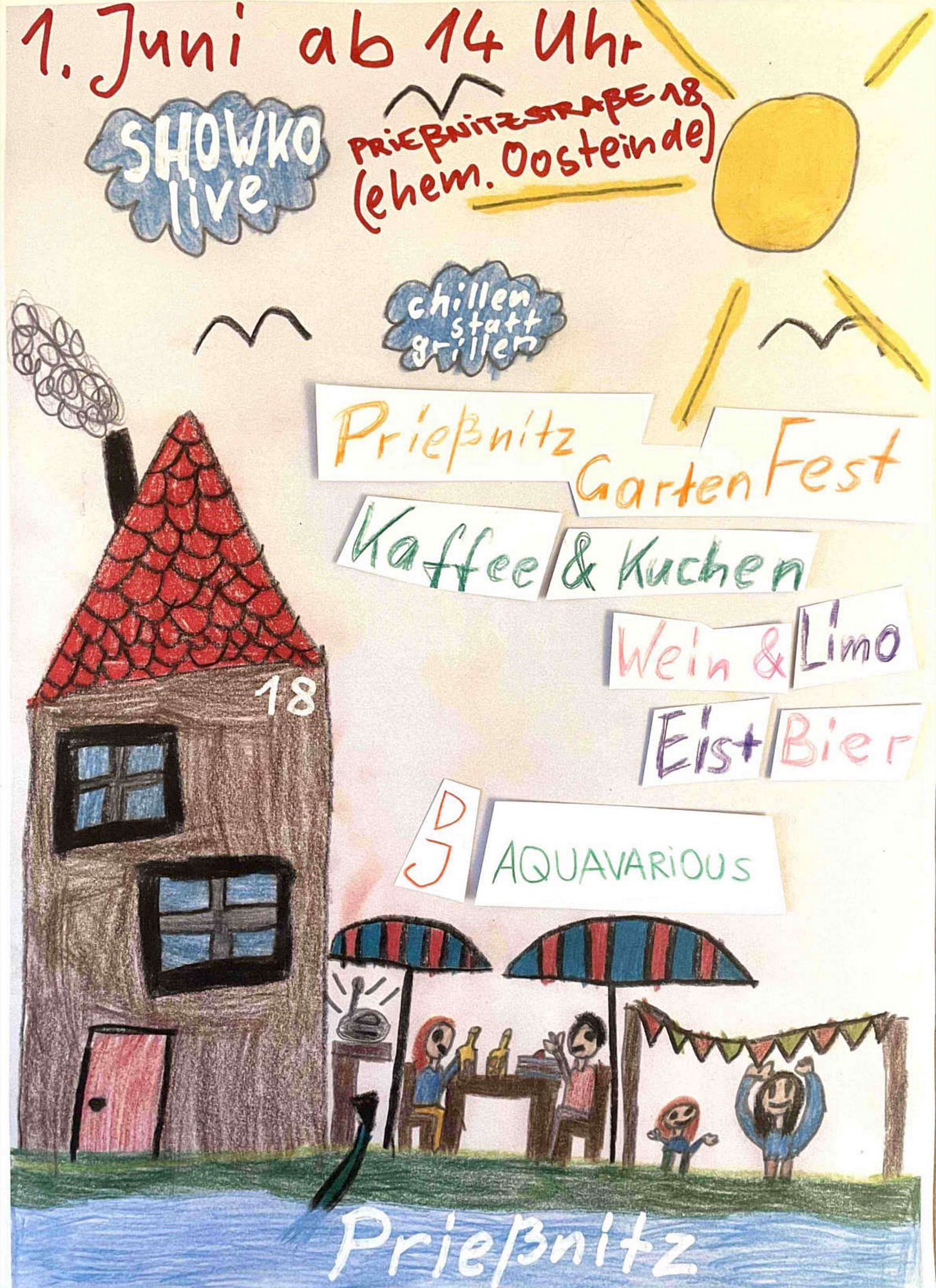 Prießnitz-Garten-Fest am 1. Juni