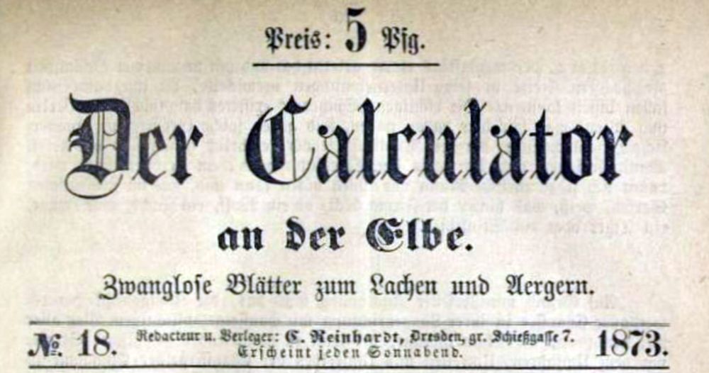 Der Calculator von 1873