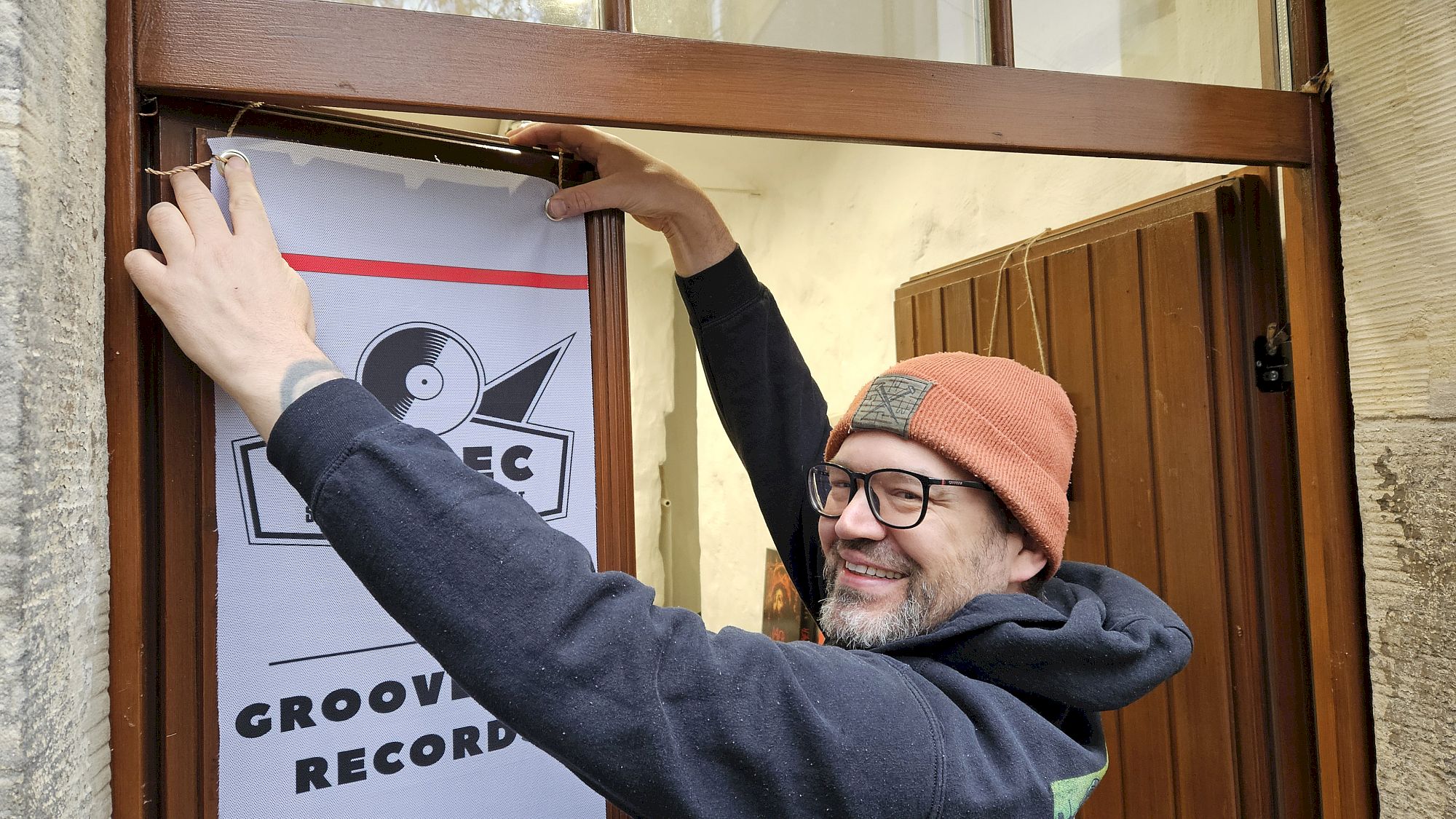 Tobias Hornung ist mit "Grooveamt Records" in den Kunsthof umgezogen. Foto: Anton Launer