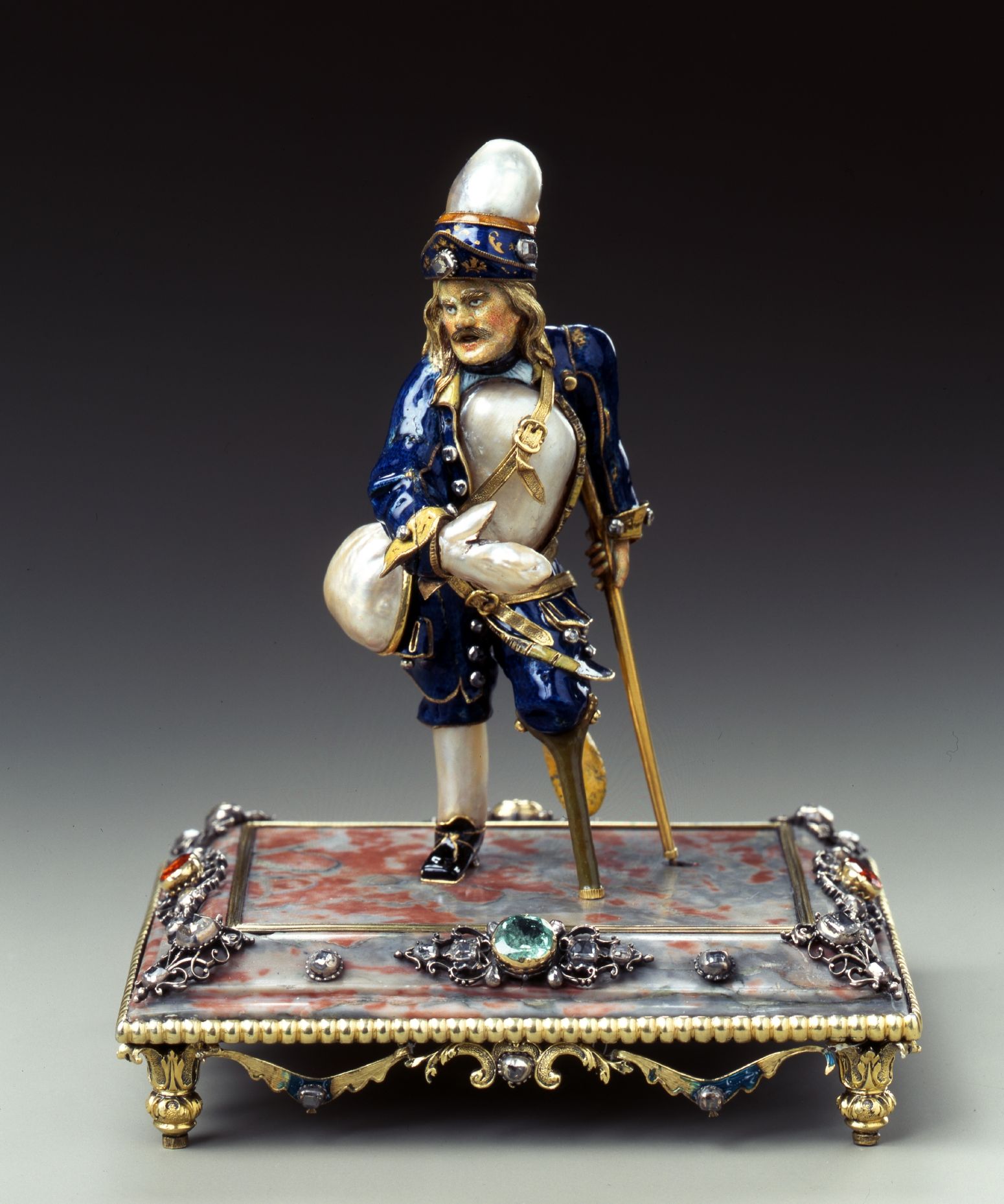 Schwedischer Grenadier mit Stelzfuß, Dresden, wohl 1709-1725
© Grünes Gewölbe, SKD, Foto: Jürgen Karpinski