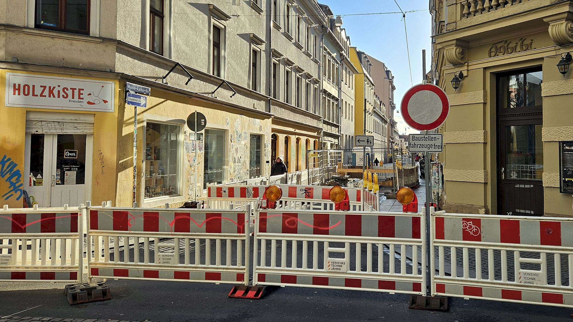 Baustelle an der Martin-Luther-Straße - Foto: Anton Launer