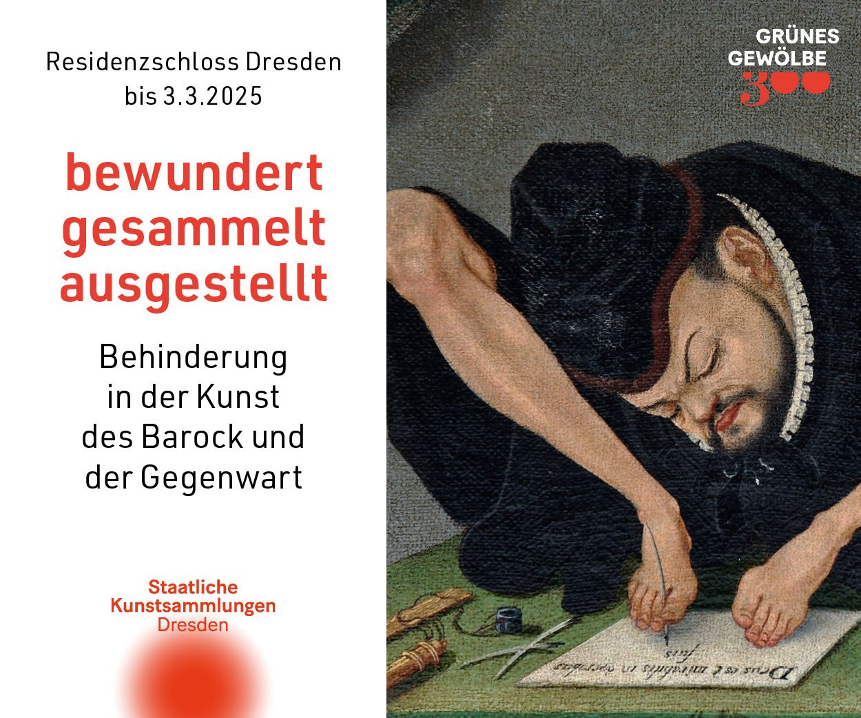 bewundert, gesammelt, ausgestellt | Behinderungen in der Kuns des Barock und der Gegenwart