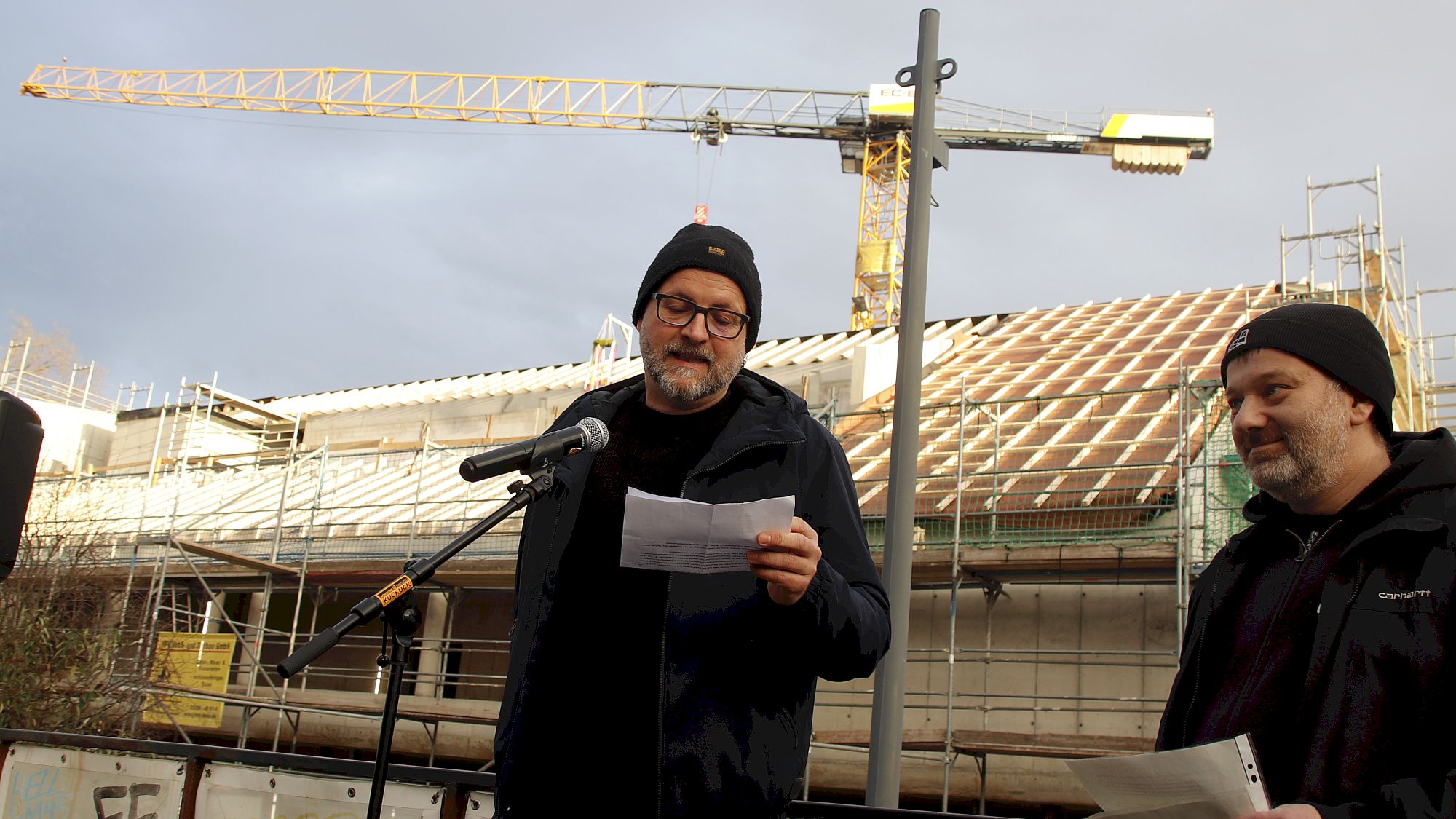 Scheunevorstand Ralf Seifert und Booker Frank Schöne - Foto: Anton Launer