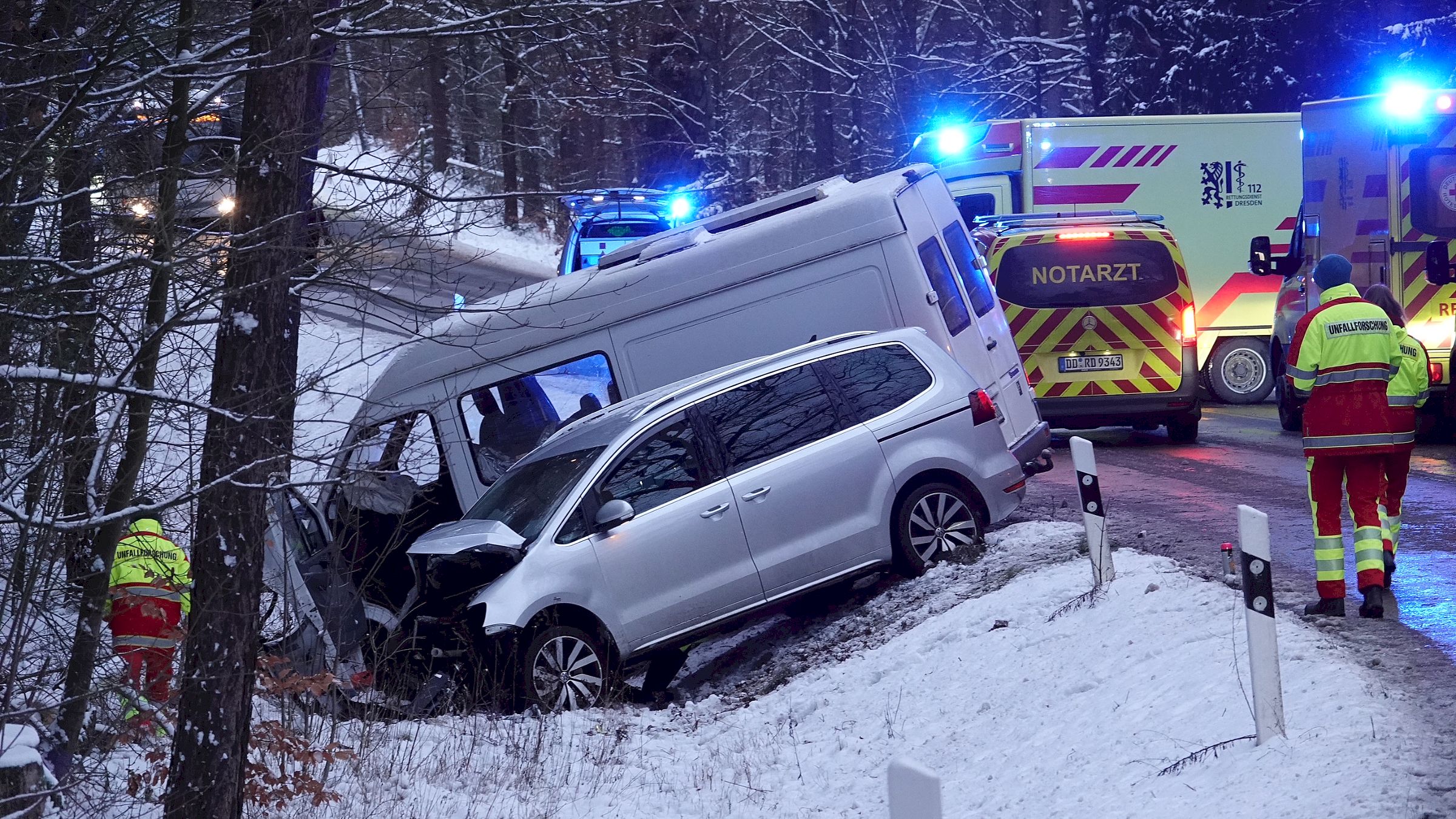 Schwerer Unfall in der Heide - Foto: Roland Halkasch