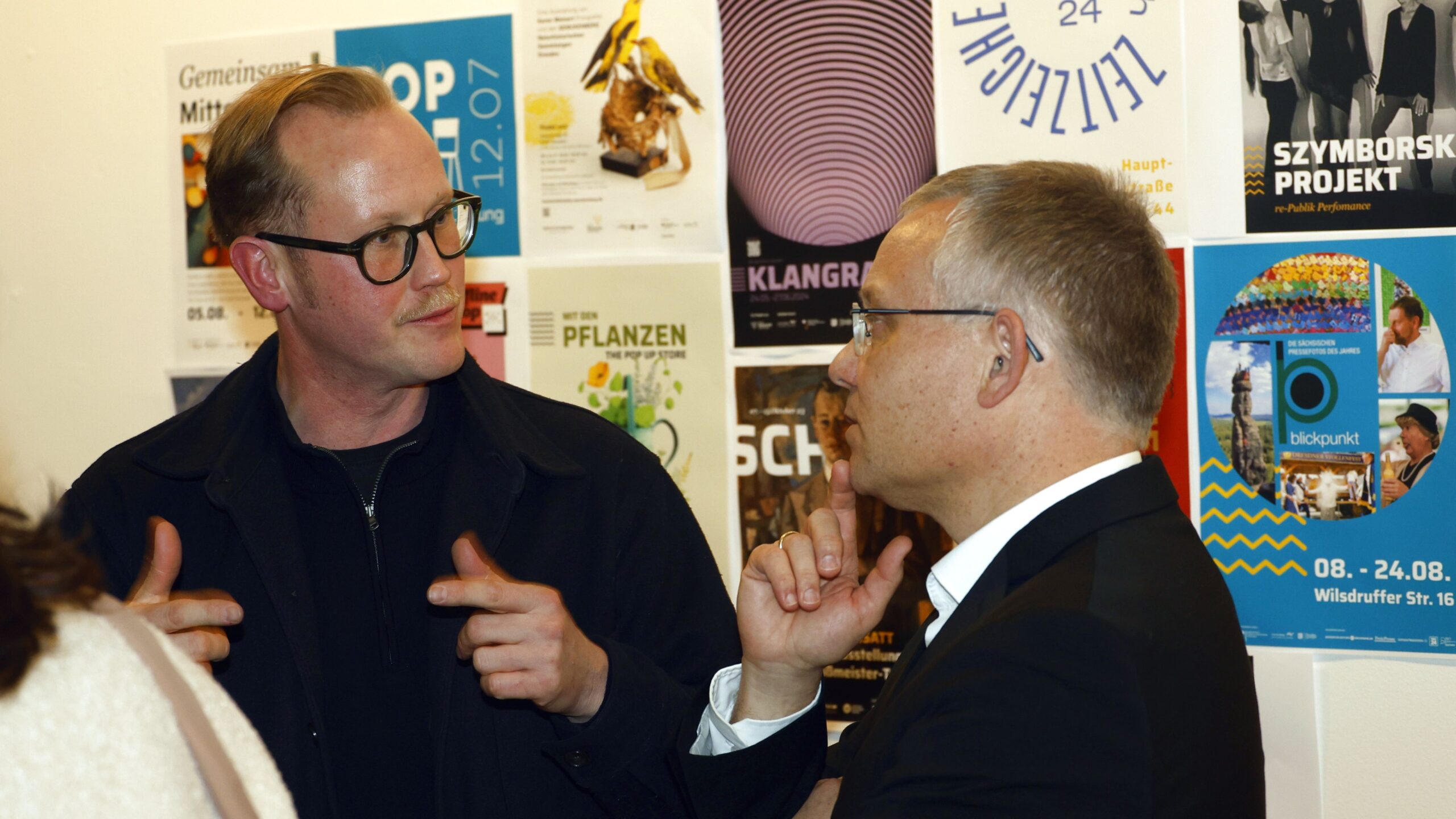 Lorenz Köhler, Projektmanager bei WGD im Gespräch mit Wirtschaftsbürgermeister Jan Pratzka - Foto: Florian Varga