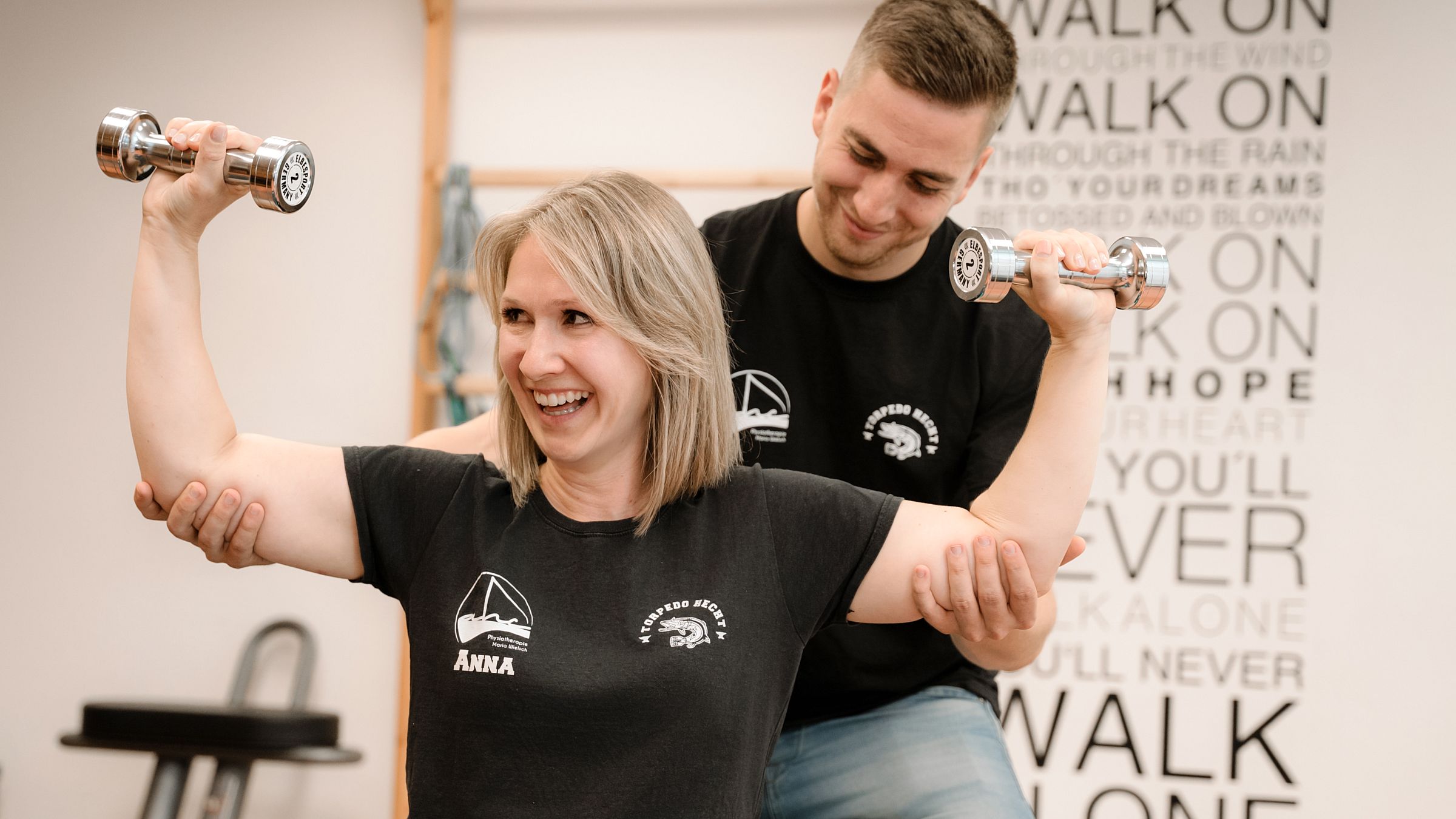 Wichtiger Teil der Physiotherapie ist Freude an den Übungen - Foto: augenscheinlich fotografie