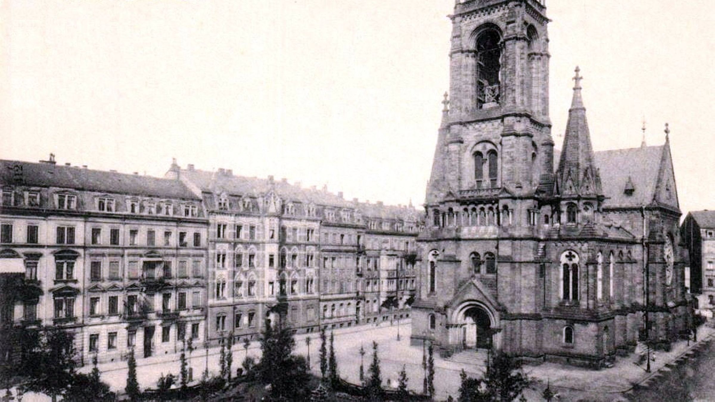 Martin-Luther-Kirche um 1915 - zeitgenössische Postkarte