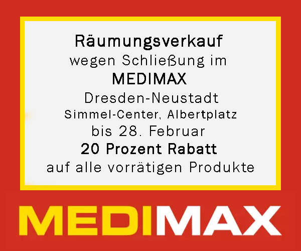 Räumungsverkauf im Medimax